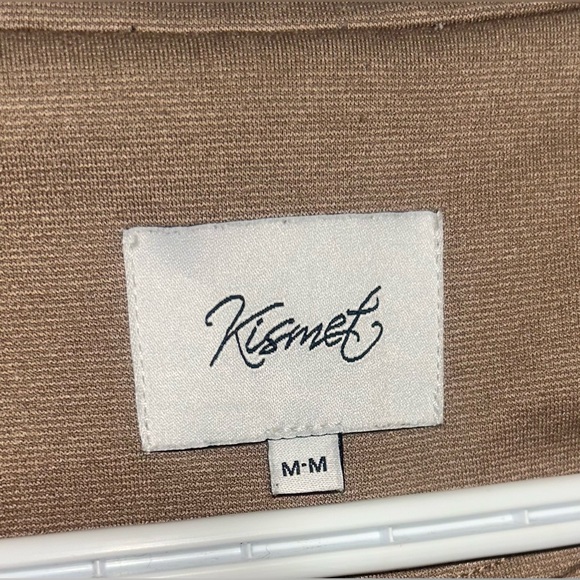 Kismet Brown Open Front Blazer Sz Medium - Picture 3 of 4